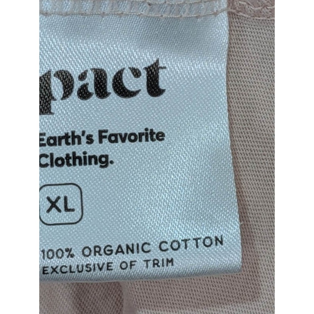 Pact TShirt Womens XL 100% Cotton Pink Granola Girl Clean Sustainable Athleisure - Picture 10 of 11